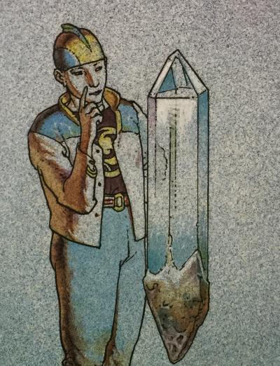 Moebius - Cristal céleste, 1992 - Affiche offset 2