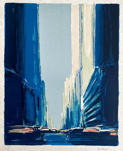 Pierre Doutreleau - New York - Lithographie originale signée numérotée au crayon 2