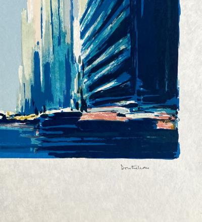 Pierre Doutreleau - New York - Lithographie originale signée numérotée au crayon 2