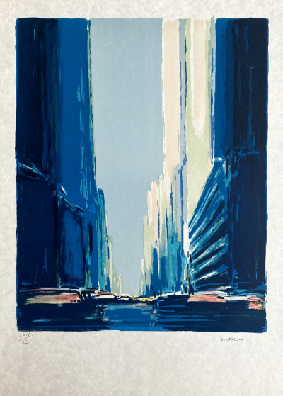 Pierre Doutreleau - New York - Lithographie originale signée numérotée au crayon 2