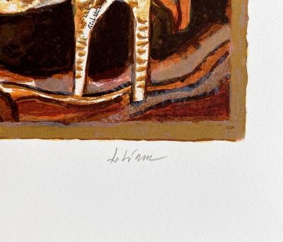 Théo Tobiasse - Woman in an armchair - Original lithograph signed and numbered in pencil 2