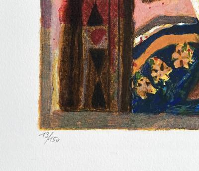 Théo Tobiasse - Femme au divan - Lithographie originale signée et numérotée au crayon 2