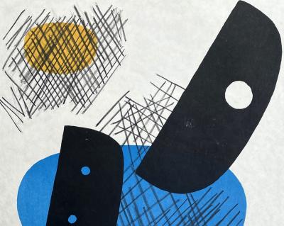 Berto LARDERA - Composition géométrique - Lithographie originale signée au crayon et numérotée 2