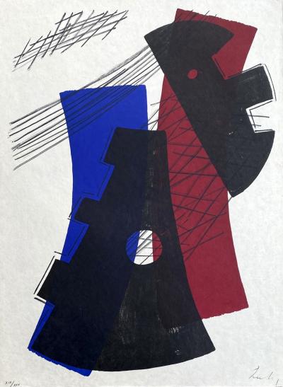 Berto LARDERA - Composition - Lithographie originale signée au crayon et numérotée 2