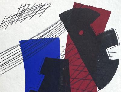 Berto LARDERA - Composition - Lithographie originale signée au crayon et numérotée 2