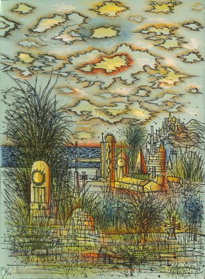 Jean CARZOU - La route vers la Foi, 1978 - Lithographie originale signée