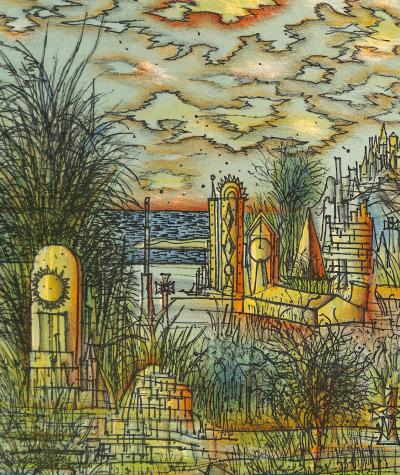 Jean CARZOU - La route vers la Foi, 1978 - Lithographie originale signée 2
