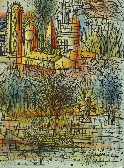 Jean CARZOU - La route vers la Foi, 1978 - Lithographie originale signée 2