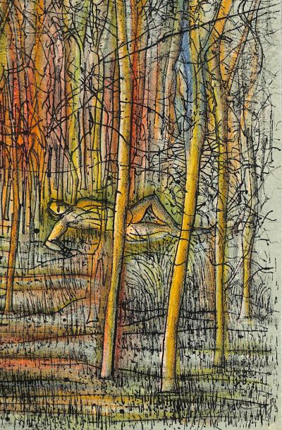 Jean CARZOU - Aventures dans les bois, 1978 - Lithographie originale signée 2