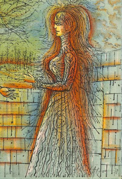 Jean CARZOU - Romance au clair de Lune, 1978 - Lithographie originale signée 2