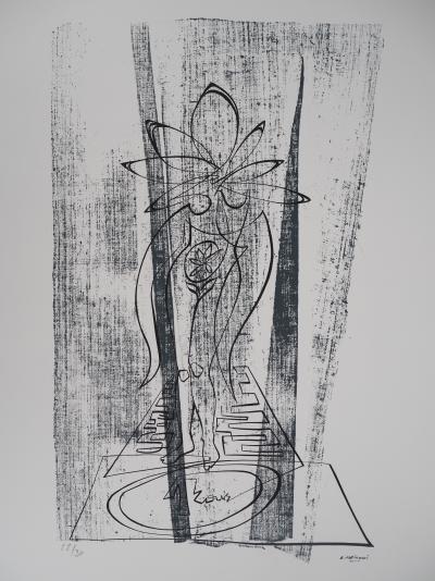 PATITUCCI Georges: The flower-woman, 1980 - original signed SILKPRINT 2