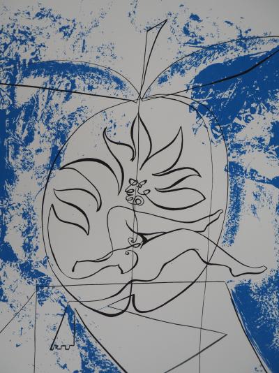 PATITUCCI Georges : La belle et l’orange, 1980 - SERIGRAPHIE originale signée #30 ex 2