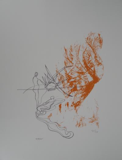 PATITUCCI Georges : Le coucher de Soleil, 1980 - SERIGRAPHIE originale signée 2