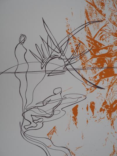 PATITUCCI Georges : Le coucher de Soleil, 1980 - SERIGRAPHIE originale signée 2