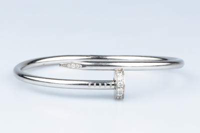 Bracelet Cartier Juste un Clou en or gris 18 carats 2