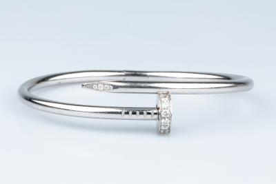 Bracelet Cartier Juste un Clou en or gris 18 carats 2