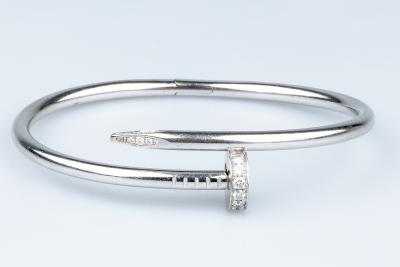 Bracelet Cartier Juste un Clou en or gris 18 carats 2