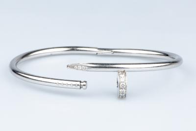 Bracelet Cartier Juste un Clou en or gris 18 carats 2