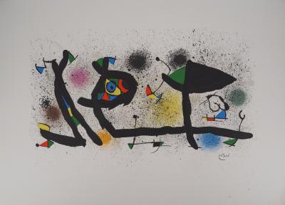 Joan Miró - Jardin surréaliste, 1974 - Lithographie originale  Signée 2