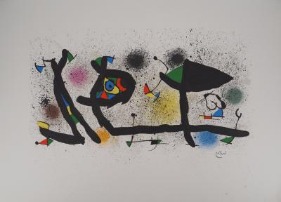 Joan Miró - Jardin surréaliste, 1974 - Lithographie originale  Signée