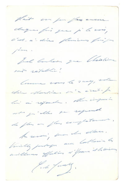Charles DE GAULLE - Lettre autographe signée 2