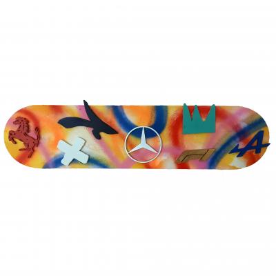 SPACO - Skateboard F1  , 2022 - Technique mixte sur planche de skate 2