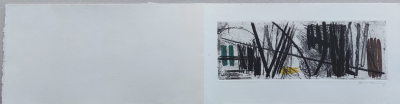 Hans Hartung g3 - 1953 1953  rare gravure originale, eau-forte et aquatinte, en couleurs signee au crayon par l'artiste, 2