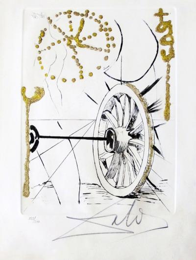 Salvador DALI - Déclin des Amours Jaunes - Gravure à la pointe sèche signée à la main 2