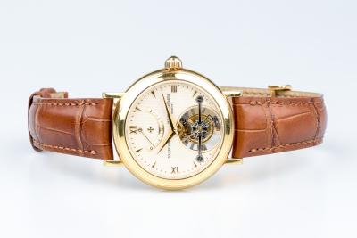 Montre Vacheron Constantin Patrimony Tourbillon en or jaune 18 carats 2
