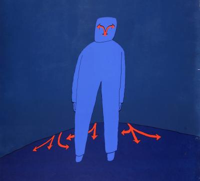 Jean-Michel FOLON - Galerie de France, 1975 - Affiche d'exposition en sérigraphie 2