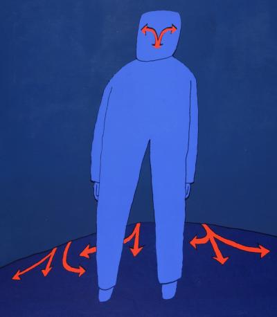 Jean-Michel FOLON - Galerie de France, 1975 - Affiche d'exposition en sérigraphie 2