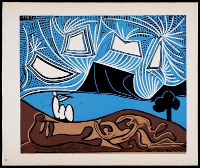Pablo PICASSO (After) - Bacchanale, 1962 - Linocut print 2