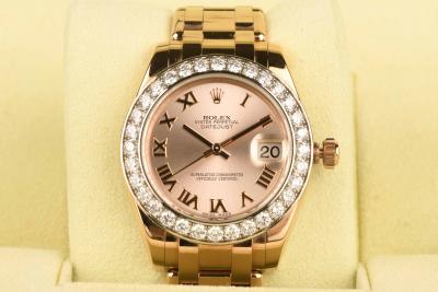 Montre Rolex Oyster Perpetual DateJust en or Everose 18 carats 2