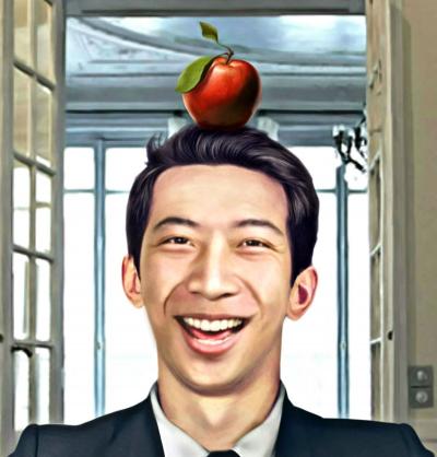 Mr Strange - Mr Chang et la Pomme Rouge, 2019 - Giclée sur papier signée à la main 2