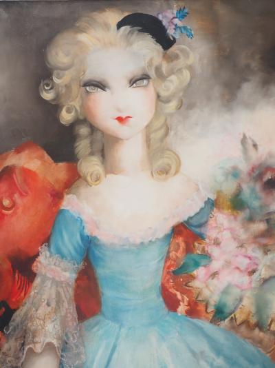 Micao KONO - La Poupée - Huile sur toile signée 2