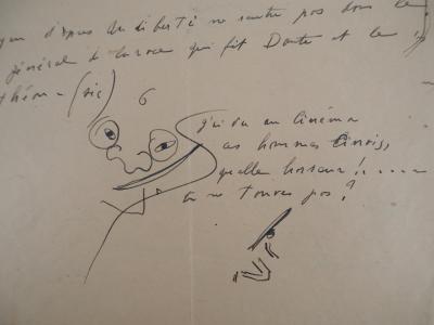 Francis PICABIA - Couple : le baiser, 1949 - Dessin original à l’encre signé 2