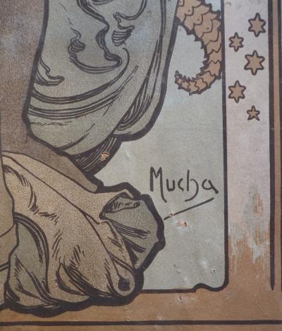 Alphonse MUCHA - Lorenzaccio, Sarah Bernhardt, 1896 - Lithographie originale signée 2