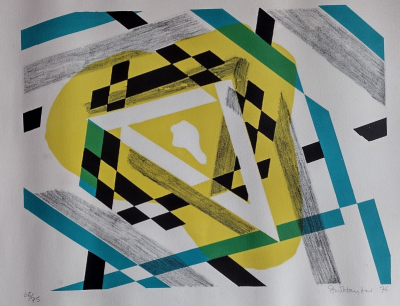 Stanley William Hayter - Triangle, 1976 - Lithographie originale en couleurs signée au crayon 2