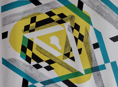 Stanley William Hayter - Triangle, 1976 - Lithographie originale en couleurs signée au crayon 2