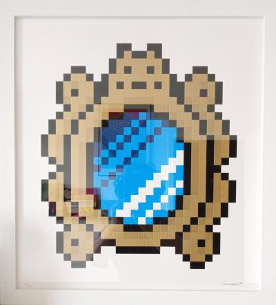 Space Invader - Versailles (Blue) - Sérigraphie 2