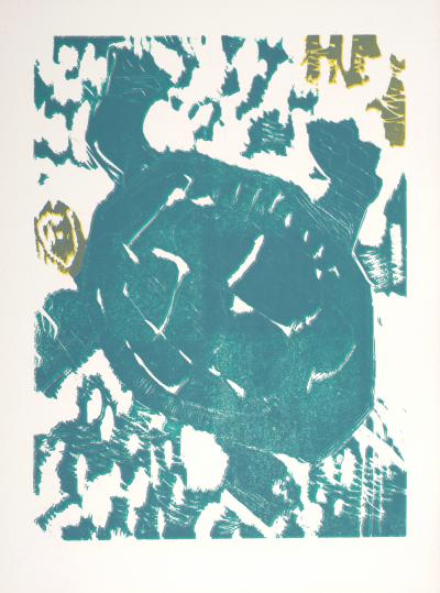 Bernard LORJOU - La Tortue, 1965 - Gravure sur bois 2