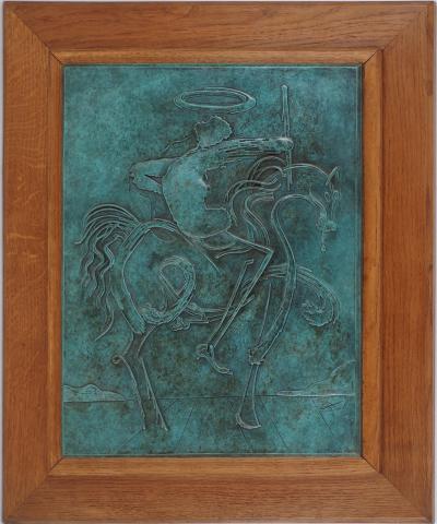 Salvador Dali - Le Cavalier noir, 1977 - Sculpture originale,signée 2