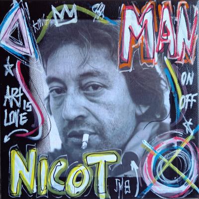 SPACO - Serge Gainsbourg, 2022 - Acrylique sur toile 2