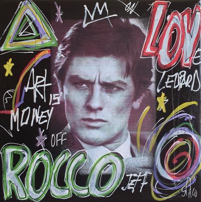 SPACO - Alain DELON Rocco  , 2024 - peinture pop street art 2