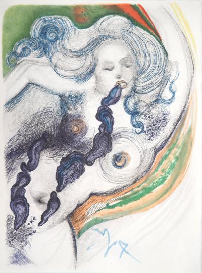 Salvador Dali - Casanova : huîtres aphrodisiaques et nu, 1967 - Gravure originale, signée 2