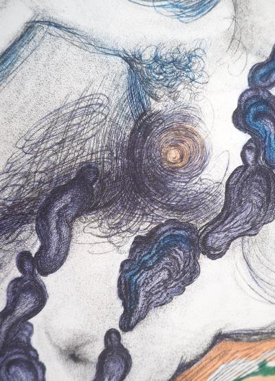 Salvador Dali - Casanova : huîtres aphrodisiaques et nu, 1967 - Gravure originale, signée 2