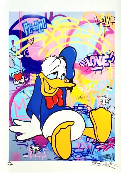 FAT - Donald Duck - Lithographie signée 2