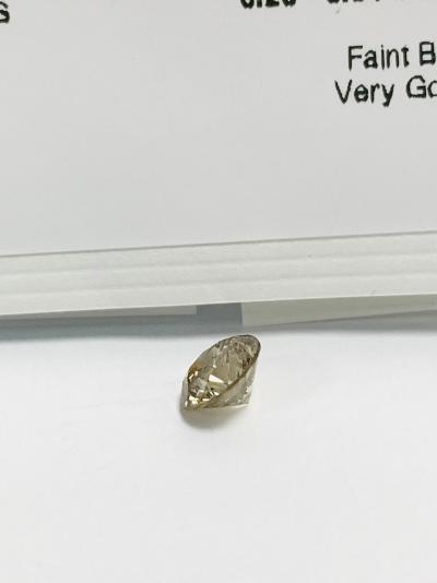 Diamant taille brillant de 1,01 ct, couleur fantaisie, pureté i1 naturelle, certification wgi 2