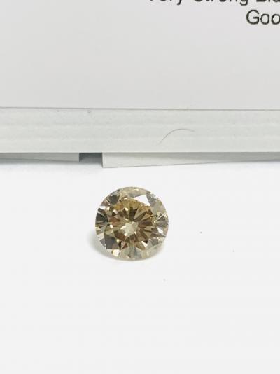 Diamant naturel de 1,05 ct taillé en brillant, brun clair, pureté si2, certification naturelle sans traitement 2