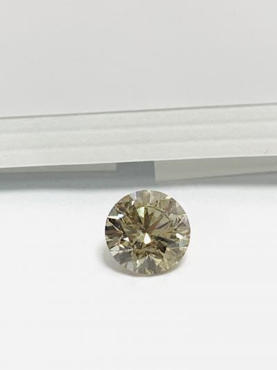 Diamant taille brillant de 1,01 ct, couleur fantaisie, pureté i1 naturelle, certification wgi 2